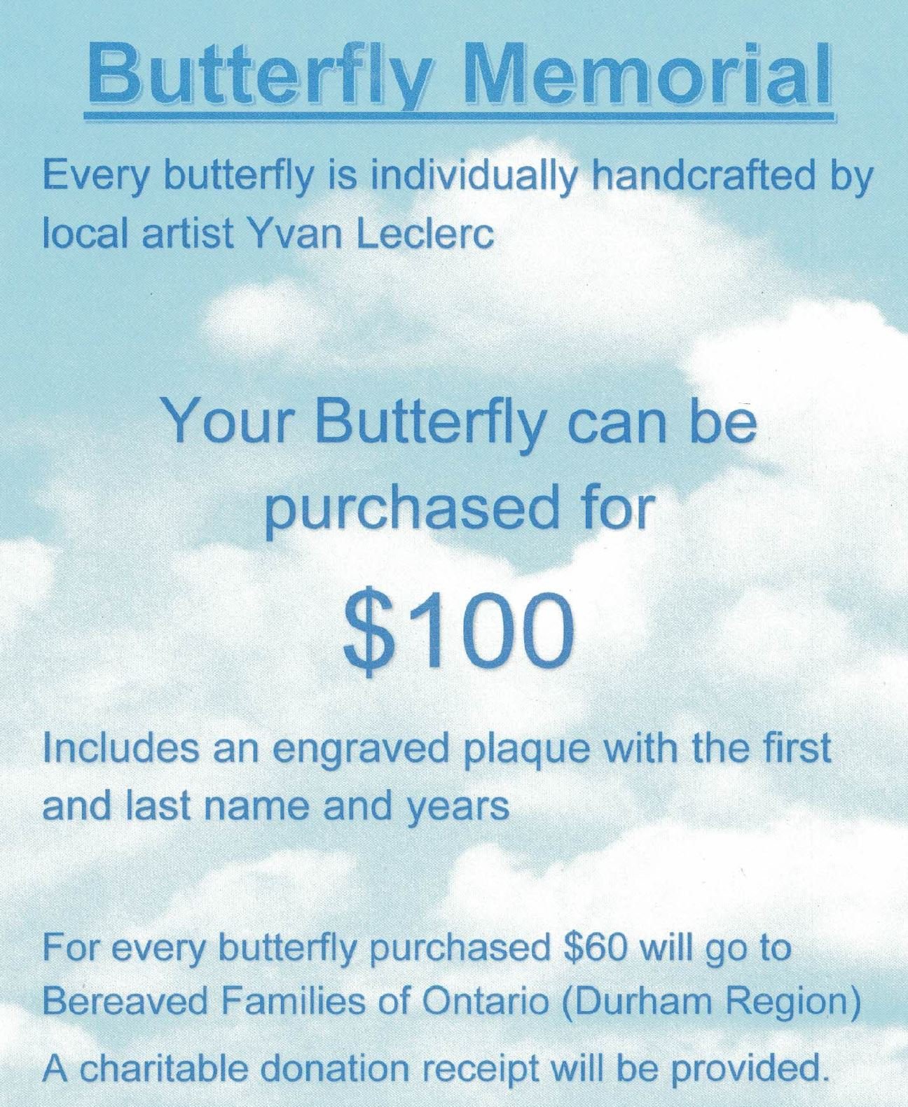 Butterfly Memorial Wall